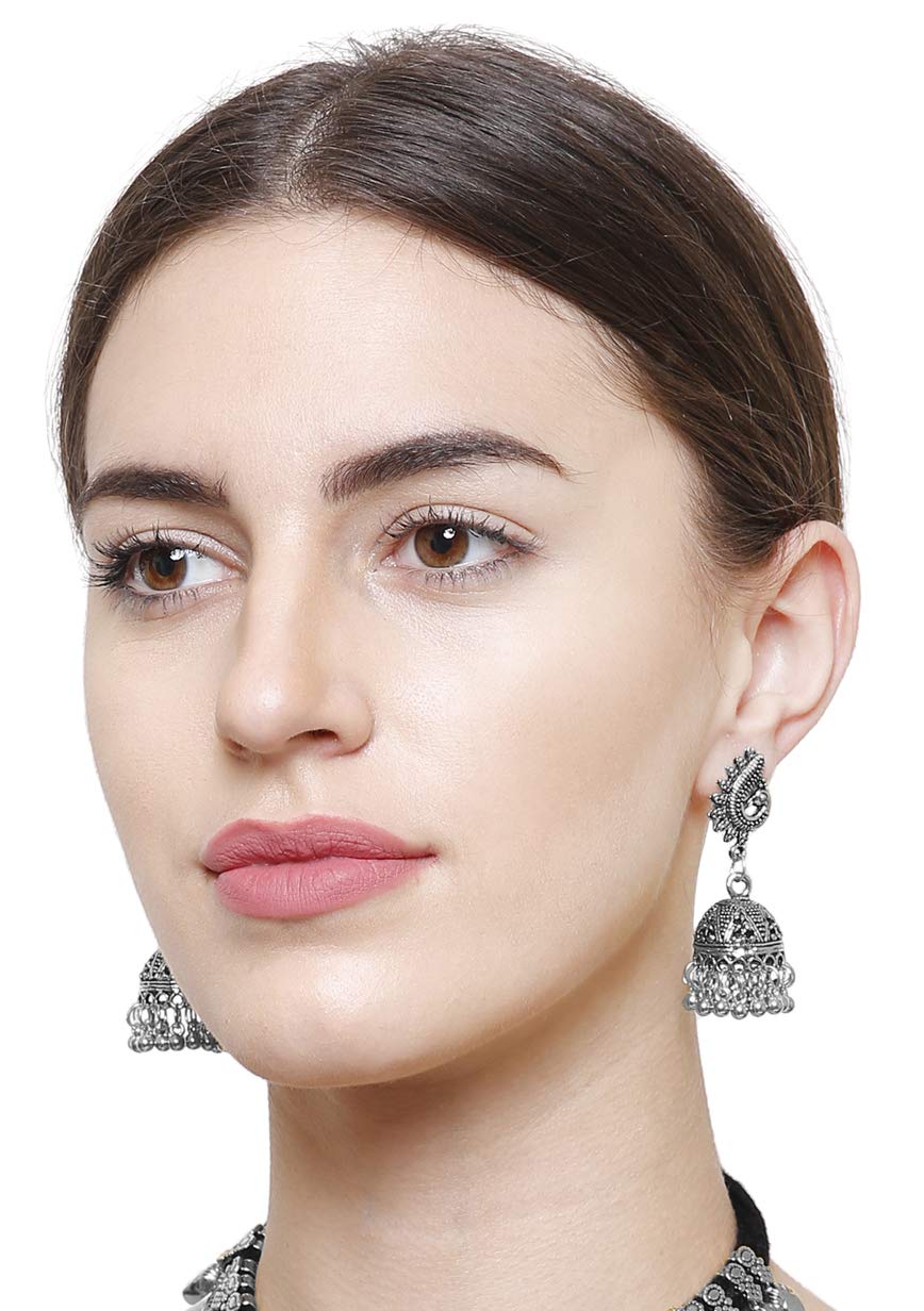 YouBella Afghani Jhumka Earrings for Women & Girls – Handmade Jewelry for Parties, Weddings & Special Occasions