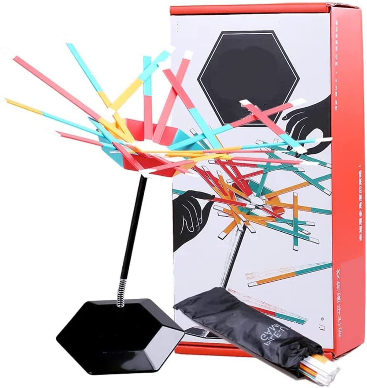 Stack It Up Party Game - Classic Stick Pile Up Board Game for Kids, Fun Stacking Blocks & Hands-On Gravity Balance Challenge - Perfect for Family Game Nights & Kids' Birthday Parties