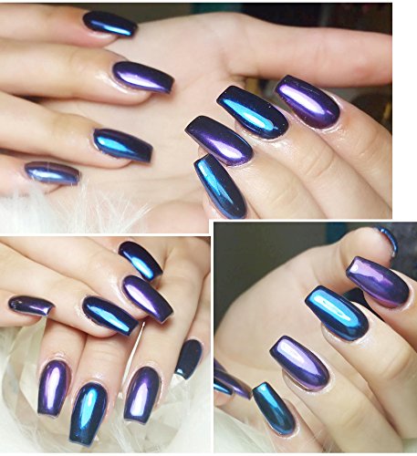 Size 3: Kads 4Pots Chrome Mirror Nail Powder - Metallic Nail Glitter Dust for DIY Nail Art, Sequins & Chrome Pigment - Valentine's Day Nail Decorations (Perfect for Nail Salons, Home Manicures & Party Nail Designs)