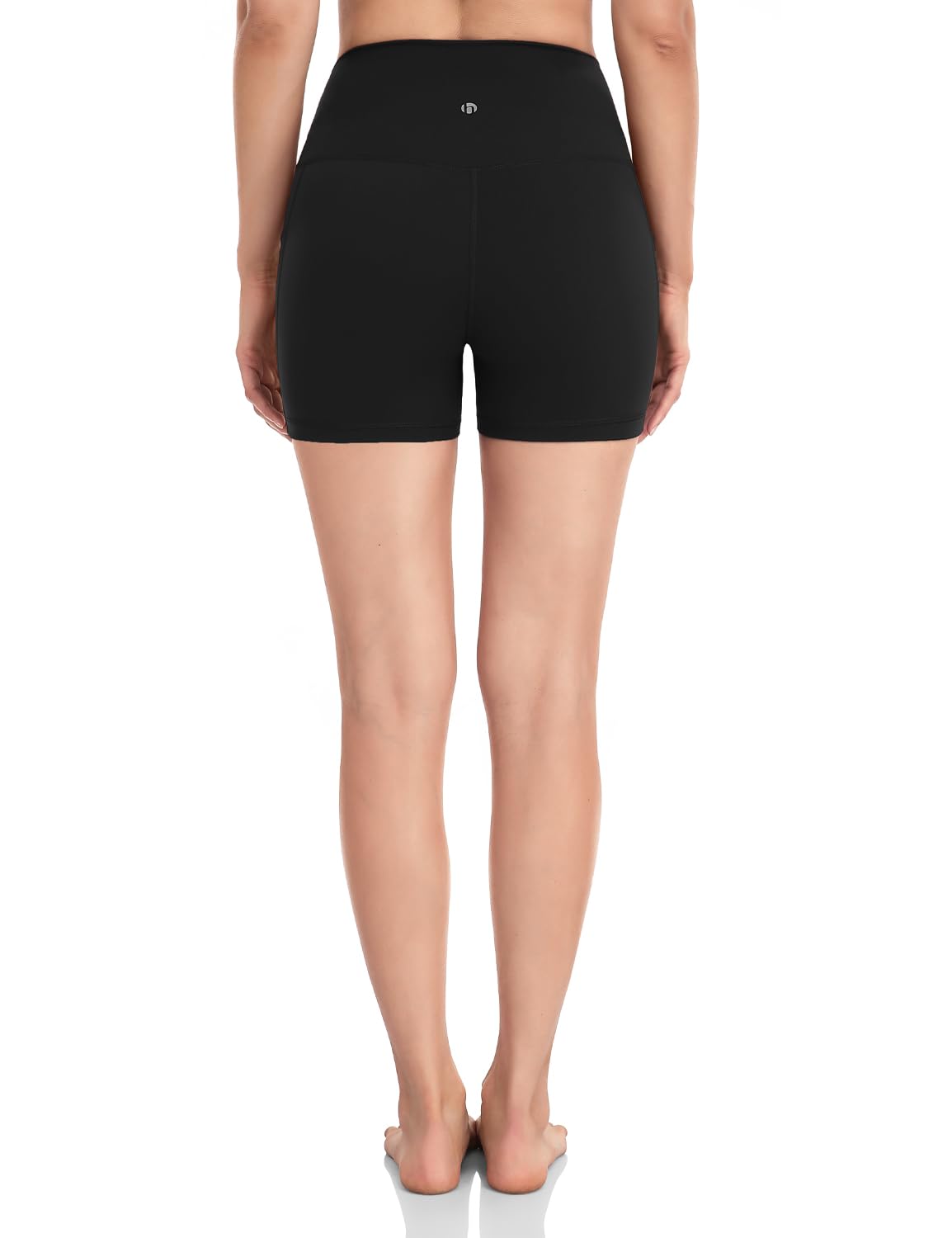 HeyNuts Women's High Waist Compression Yoga Shorts with Side Pockets - 4