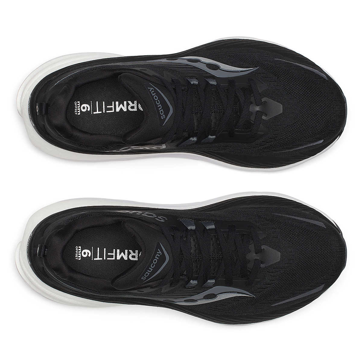 Men's Running Shoes - Hurricane 24 Lightweight Breathable Sneakers (Black/Carbon) for Jogging, Gym Workouts & Daily Wear