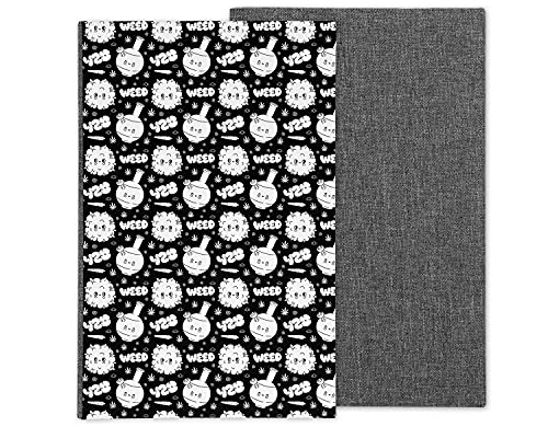 Cartoon Black and White Journal - Aesthetic Notebook for Writing, Sketching & Bullet Journaling - Perfect for Students, Artists & Office Use