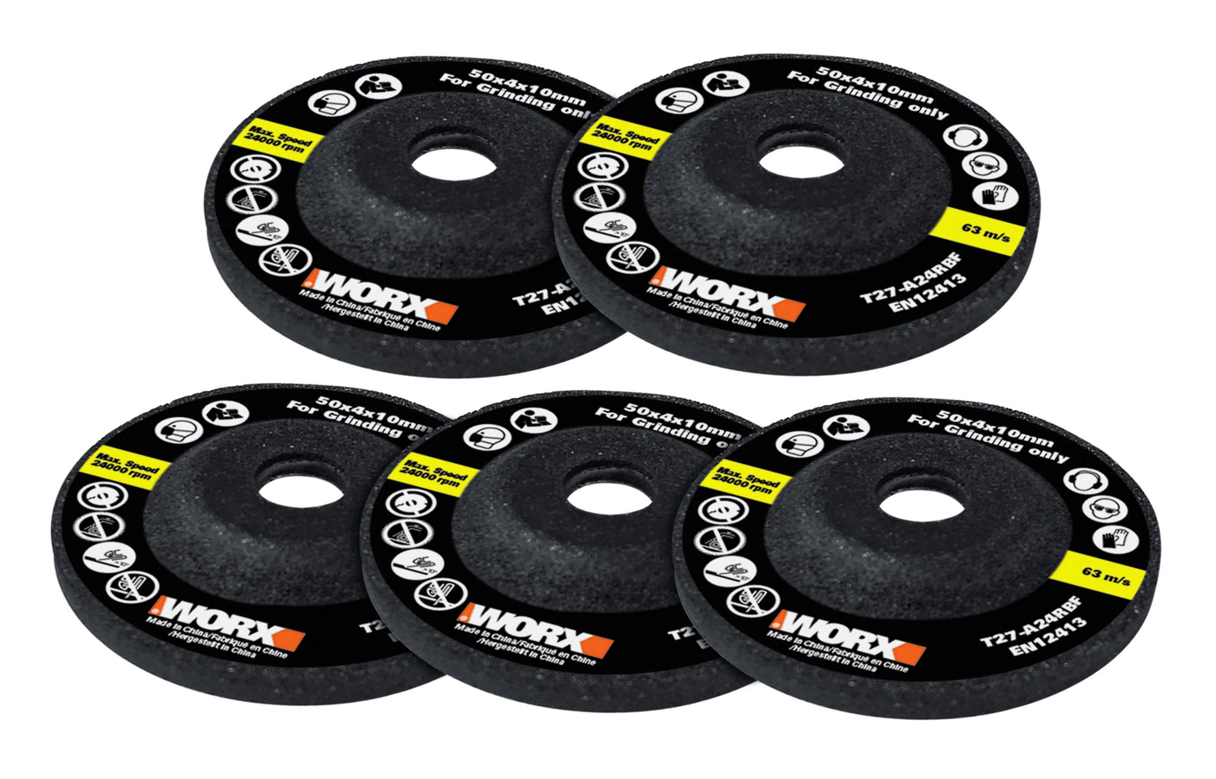 WORX Maker X WA7262 Angle Grinder Wheel Set - Premium Cutting & Grinding Disc Kit for Metal, Wood & DIY Projects | Perfect for Home Improvement, Workshop & Construction Use