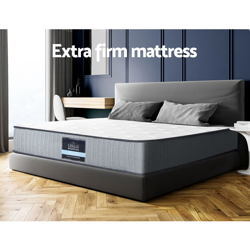 Extra Firm Leera Series Tight Top Mattress 23CM Thick King Size - Premium Support for Back Pain Relief & Pressure Relief - Ideal for Master Bedroom, Guest Room & Home Use
