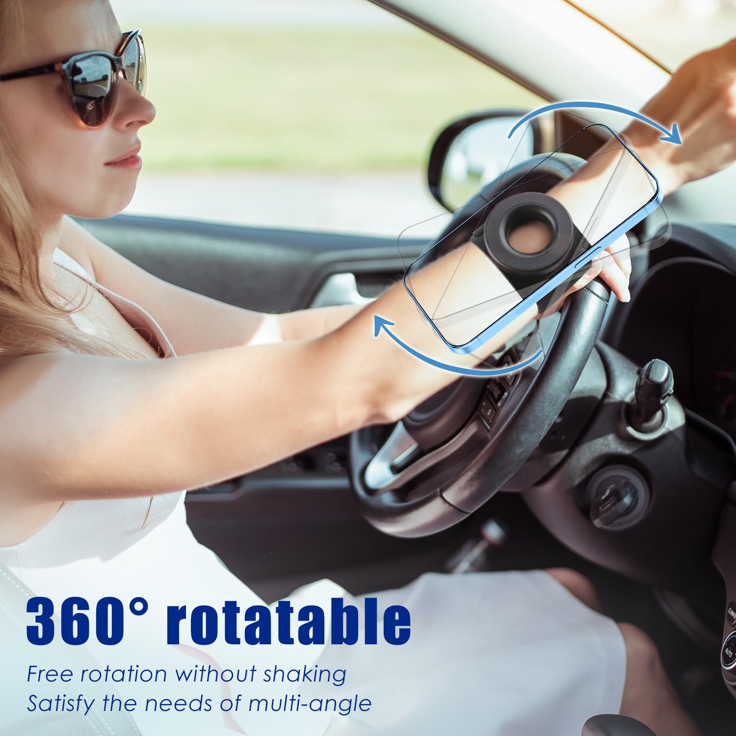 360° Rotatable Magnetic Running Phone Holder for iPhone - Armband Wrist Phone Holder Compatible with Magsafe iPhone 15 14 13 12 Pro Max Plus Mini - Perfect for Jogging, Gym Workouts & Outdoor Activities