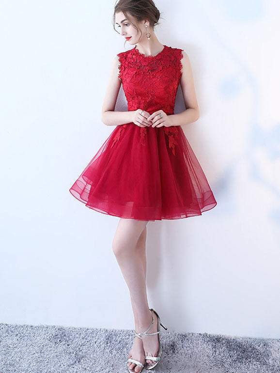 Elegant Black Beige Lace A-Line Mini Tulle Dress for Women | Perfect for Weddings, Parties & Special Occasions