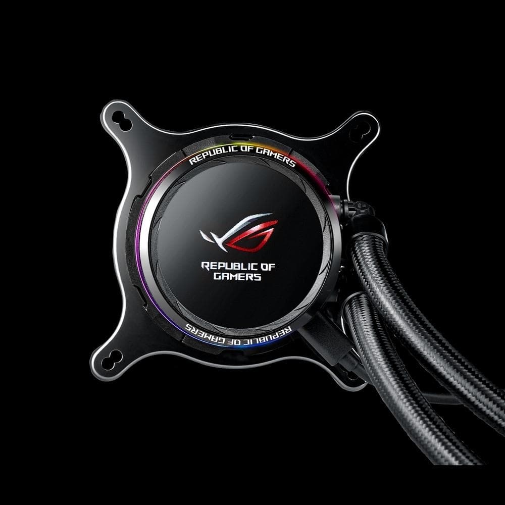 ASUS ROG RYUO 120 OLED AIO Liquid CPU Cooler - 120mm RGB Radiator with OLED Display - Premium Cooling for Gaming PCs and Workstations - Perfect for Overclocking and High-Performance Computing