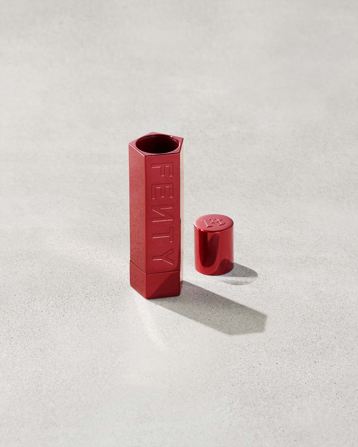 Fenty Icon The Case Semi Matte Refillable Lipstick - Red Edition | Long-Lasting Vegan Lip Color | Perfect for Date Night, Parties & Special Occasions