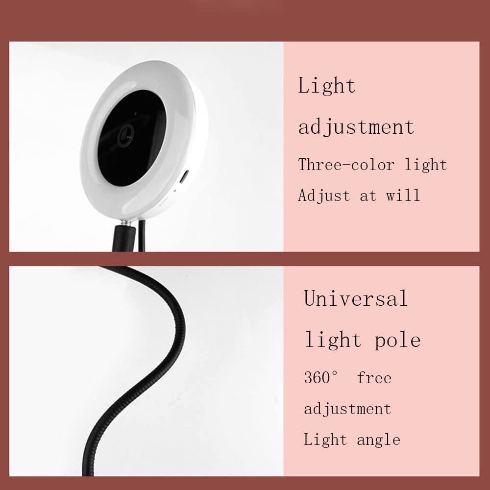 MINJUK 4K Webcam with Ring Light - USB 1080p Conference Camera, Clip-On Computer Webcam with Eye Protection for Zoom Meetings, Live Streaming & Video Calls - Perfect for Home Office, Online Classes & Content Creation