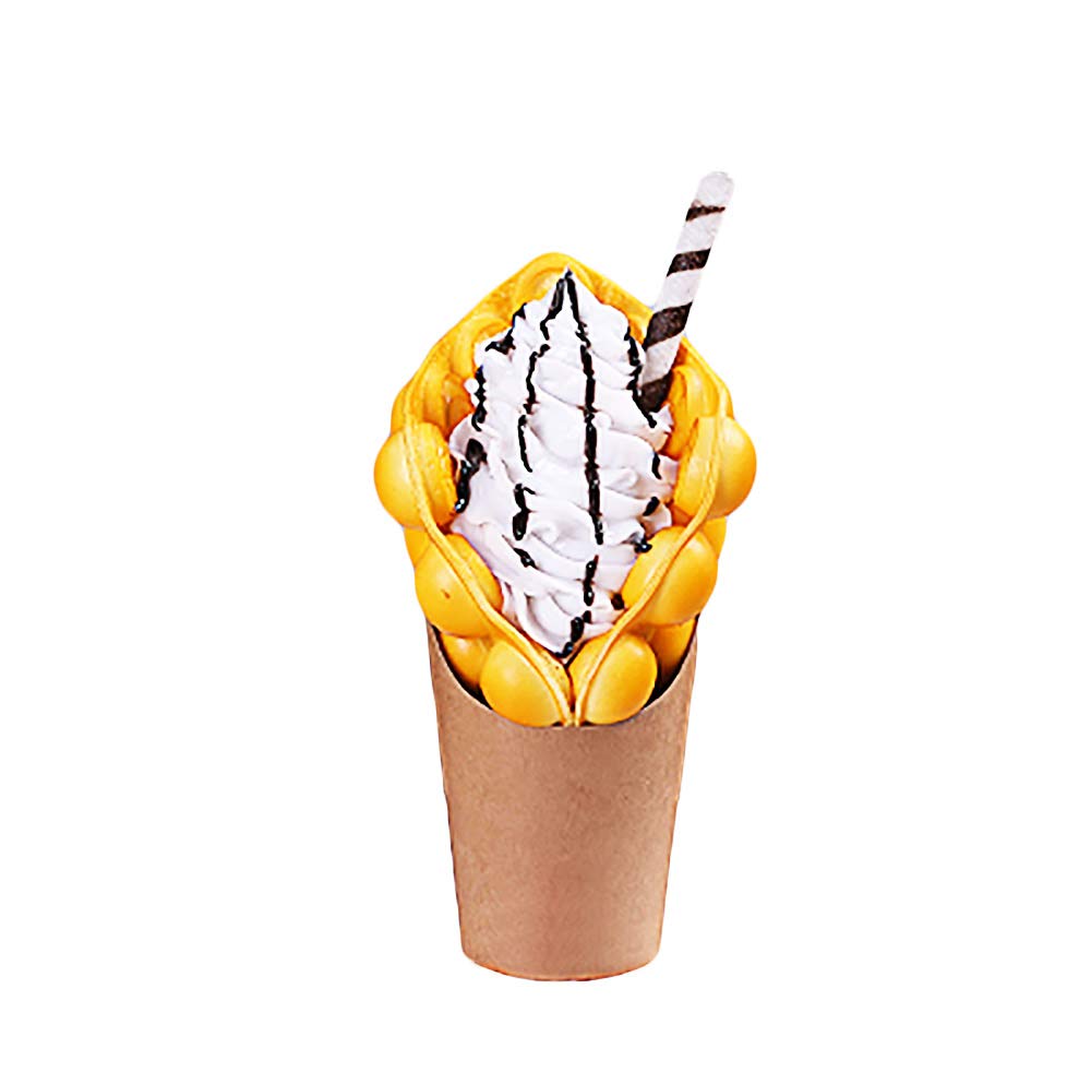 ALDKitchen Artificial Bubble Waffle Display - Premium Restaurant Food Decoration (Pack of 30) - Perfect for Dessert Displays, Cafe Decor, and Themed Party Decorations
