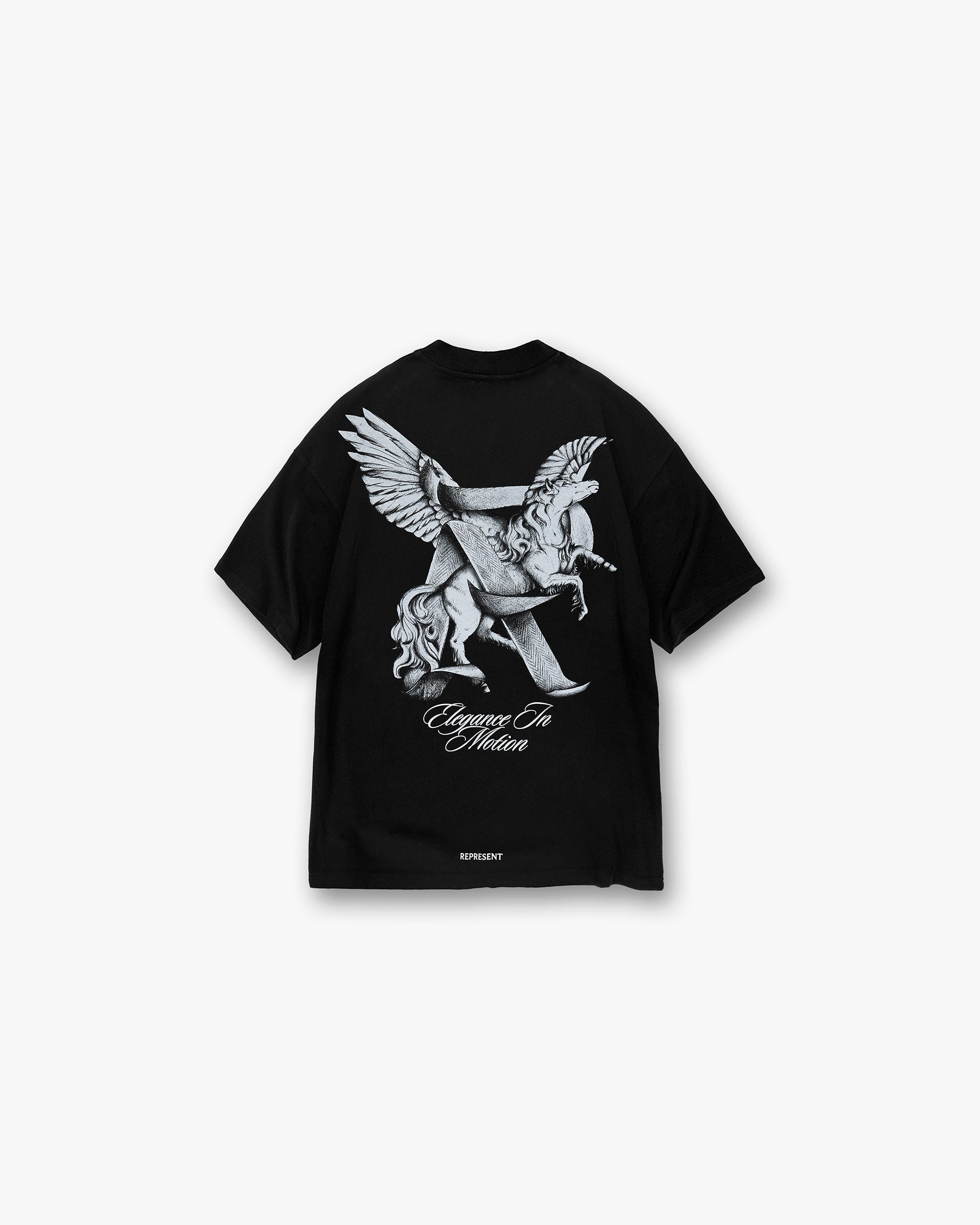 Elegance In Motion T-Shirt for Men & Women - Premium Jet Black Cotton Tee - Perfect for Casual Wear, Gym, and Everyday Outfits