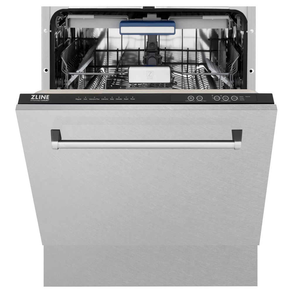 ZLINE 48-Inch Professional Kitchen Package - Stainless Steel Dual Fuel Range, Ducted Range Hood & Tall Tub Dishwasher Set for Modern Home Cooking & Entertaining