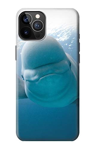 Beluga Whale Smile iPhone 12 Case - Cute Whale Design Protective Cover for iPhone 12 & iPhone 12 Pro - Perfect for Ocean Lovers & Marine Life Enthusiasts