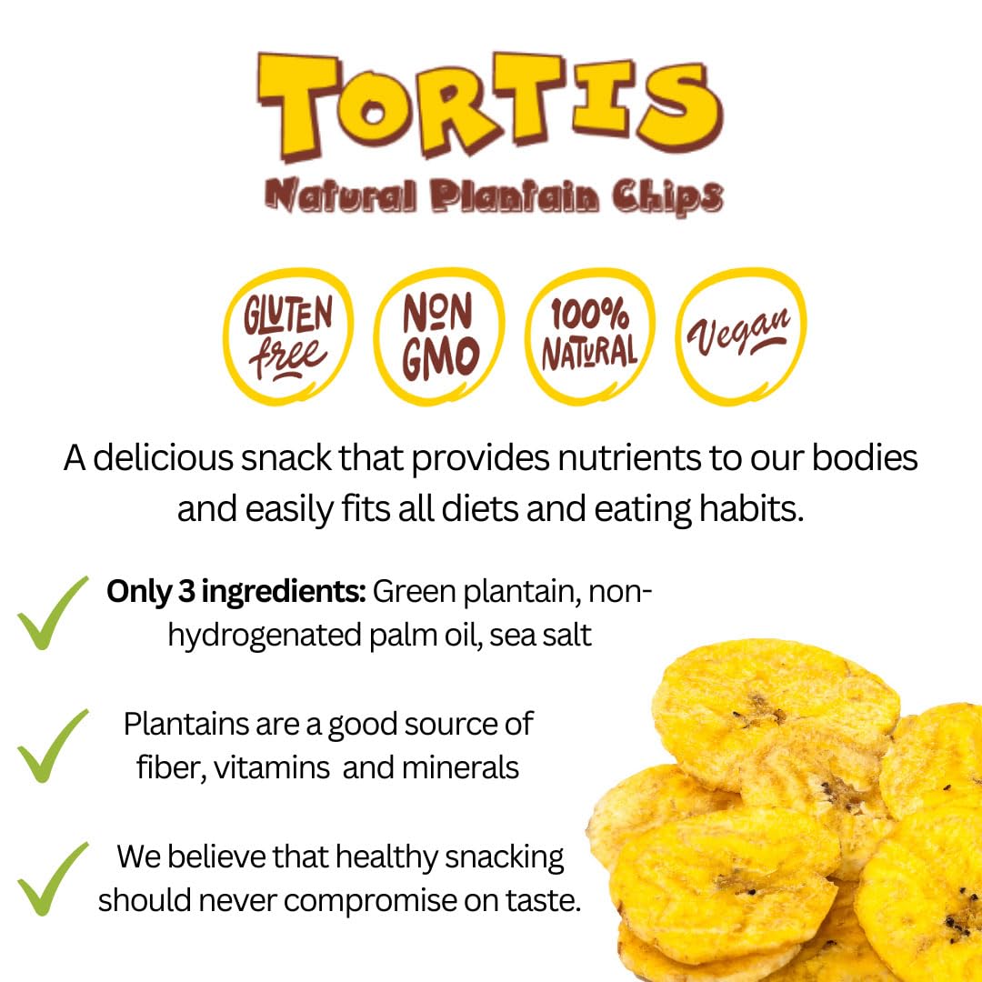 Crunchy Plantain Chips - Healthy All-Natural Snacks, Non-GMO, Gluten Free, Vegan Banana Chips (Chifles) - 15.87oz Lightly Salted - Perfect for Keto Diet, School Lunches & On-the-Go Snacking