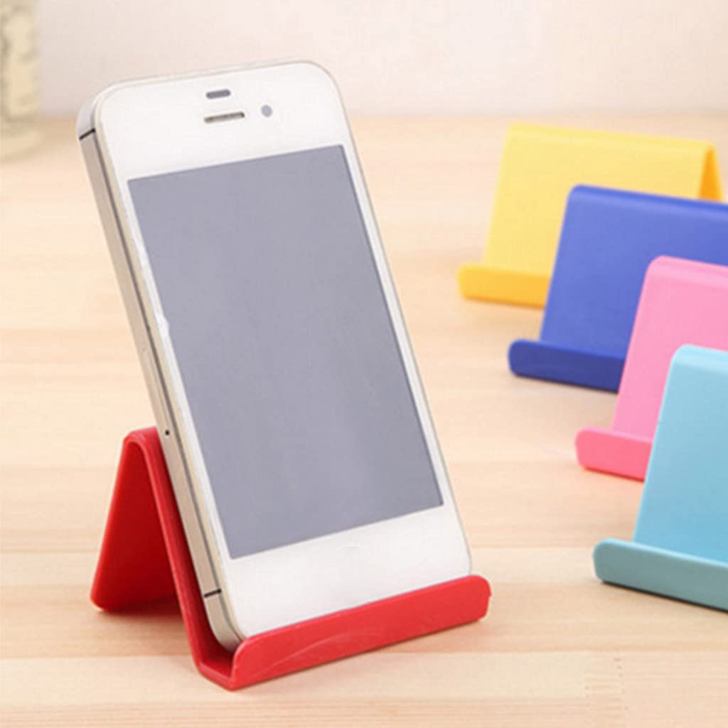 Universal Cell Phone Stand Holder - Adjustable Desktop Dock for iPhone X/9/8/7/6, Samsung & More - Perfect for Home, Office, Video Calls & Hands-Free Viewing