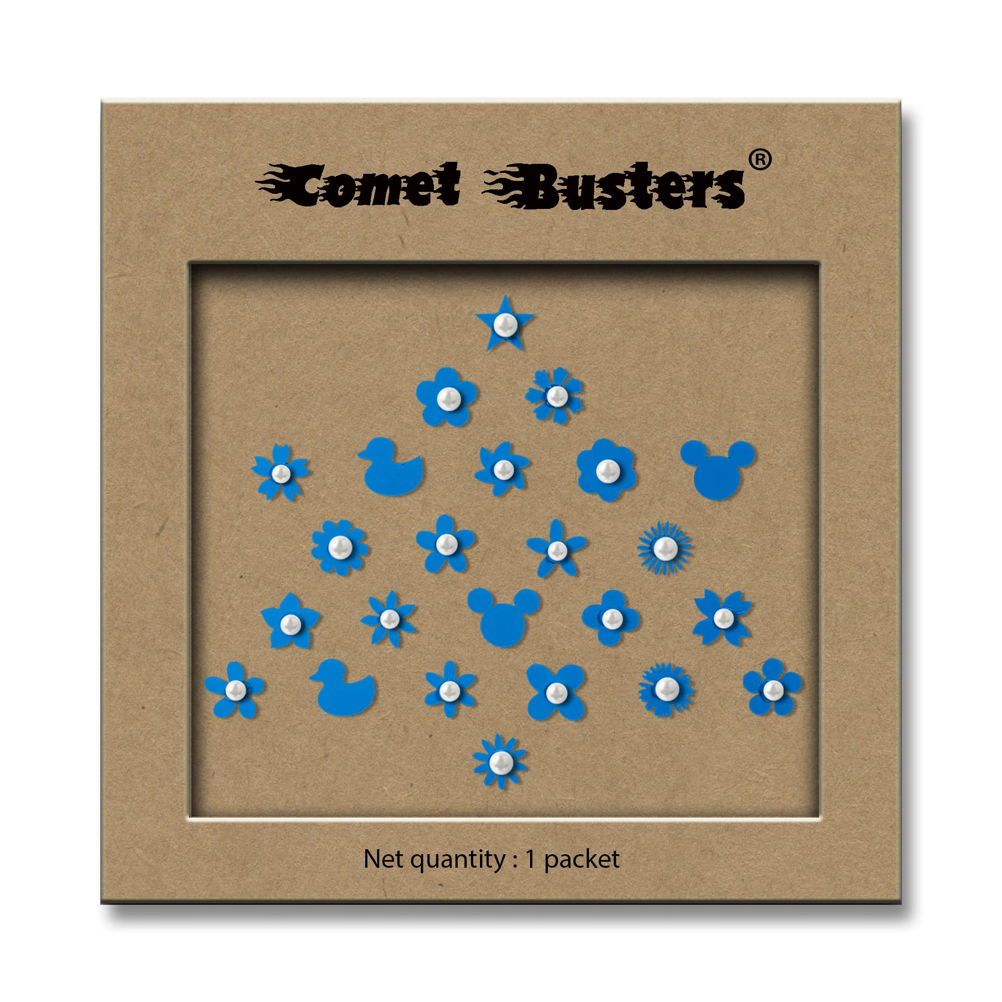 Comet Busters Adorable 6mm Bindi Stickers for Kids & Girls | Face Decoration & Festival Accessories | Perfect for Diwali, Halloween & Costume Parties