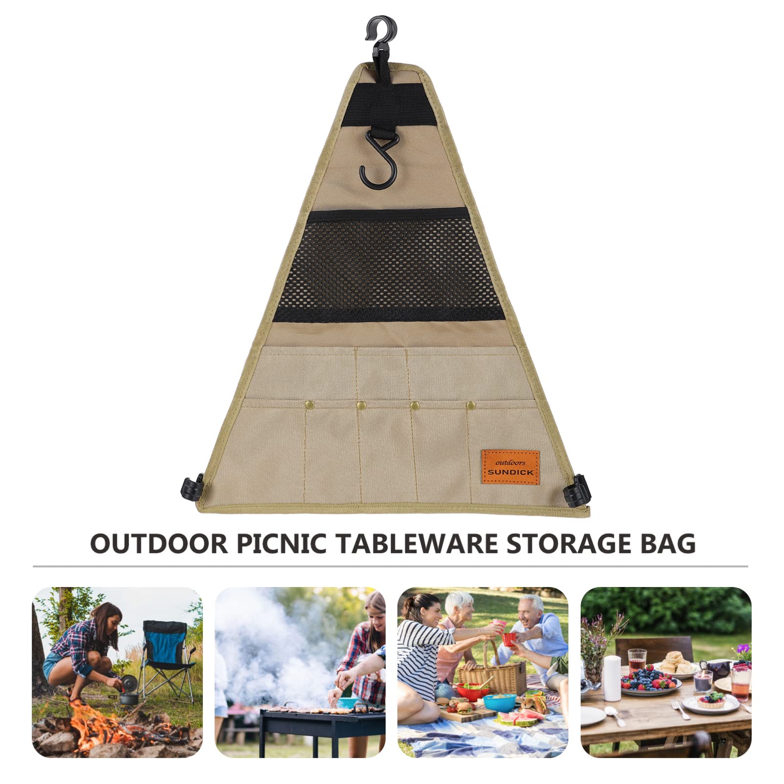 PRETYZOOM Cutlery Storage Bag - Travel Toiletry Organizer Pouch for Flatware, Tableware & Silverware | Compact & Durable Oxford Cloth Design | Perfect for Camping, BBQ, Picnics & Outdoor Dining
