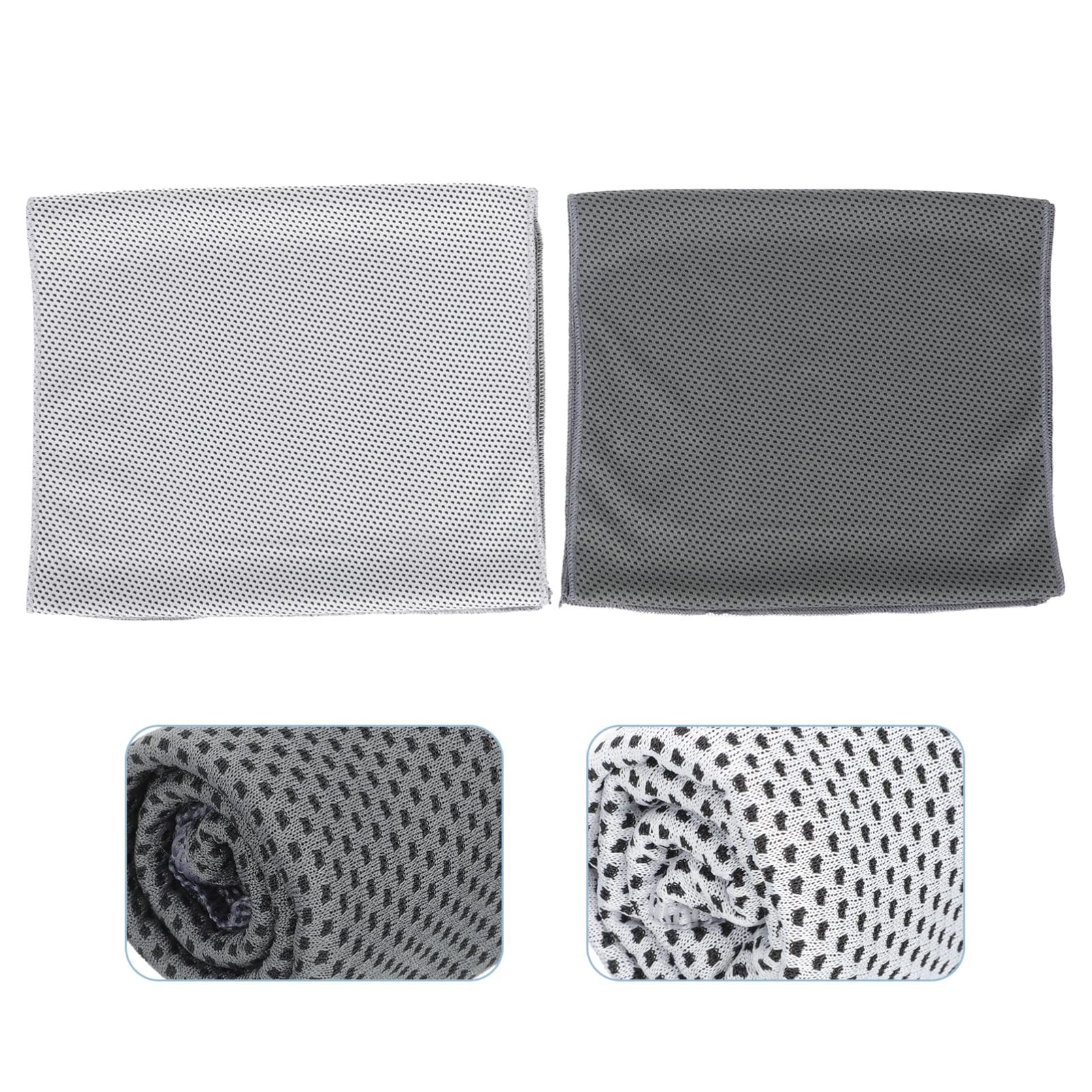 BESPORTBLE 2 Pack Cooling Towels for Sports - Quick Dry, Absorbent Gym & Tennis Towel - Portable Travel & Camping Essential - Neck Cooler for Workouts, Hiking, Yoga & Outdoor Activities