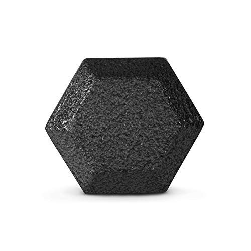 CAP Barbell Cast Iron Hex Dumbbell Set - 5-50lbs Weight Options for Home Gym, Strength Training & CrossFit Workouts