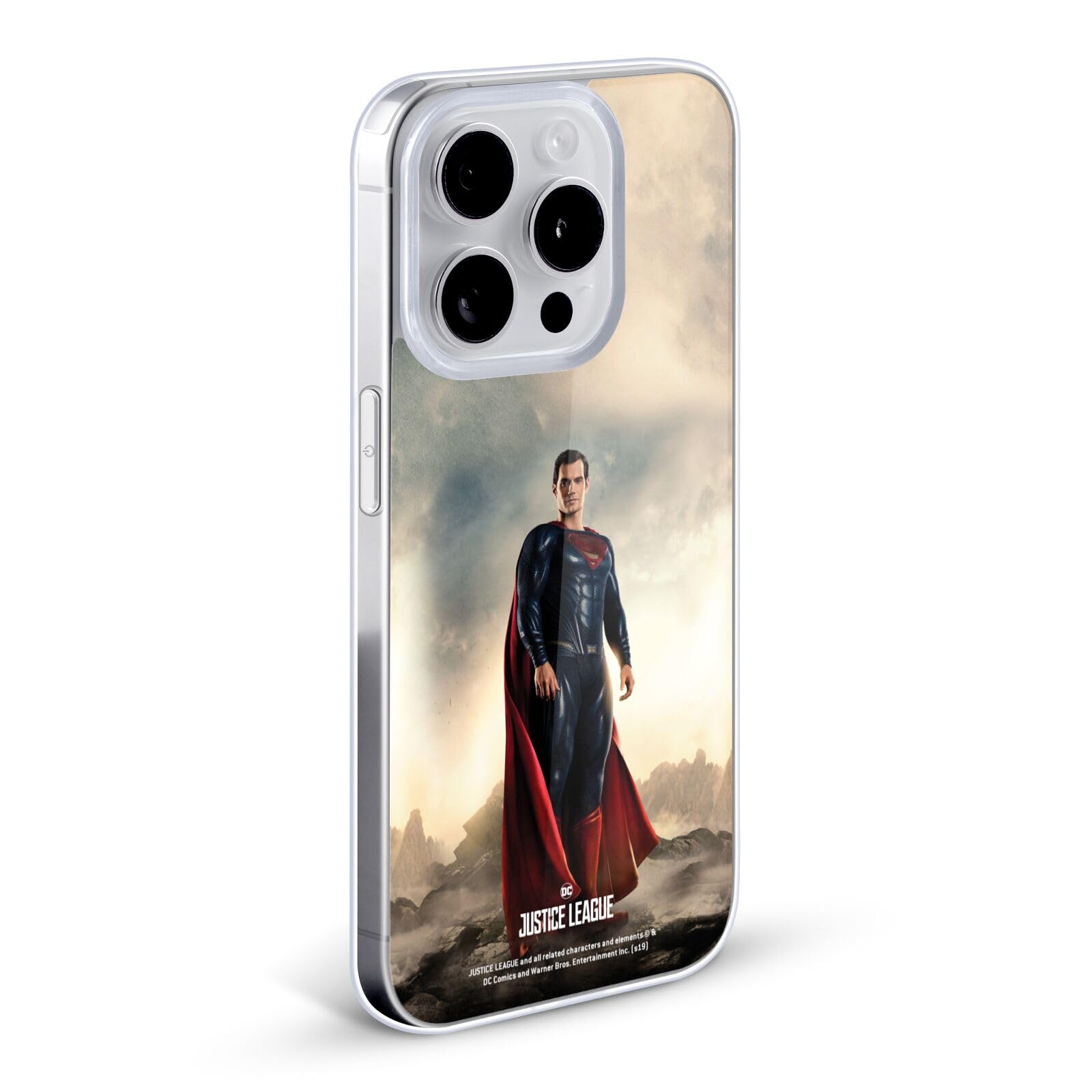 Officially Licensed Justice League Movie Superman Character Soft Gel Case for Apple iPhone 7 Plus/iPhone 8 Plus - Durable Protective Phone Cover - Perfect for DC Fans, Superhero Lovers & Movie Enthusiasts