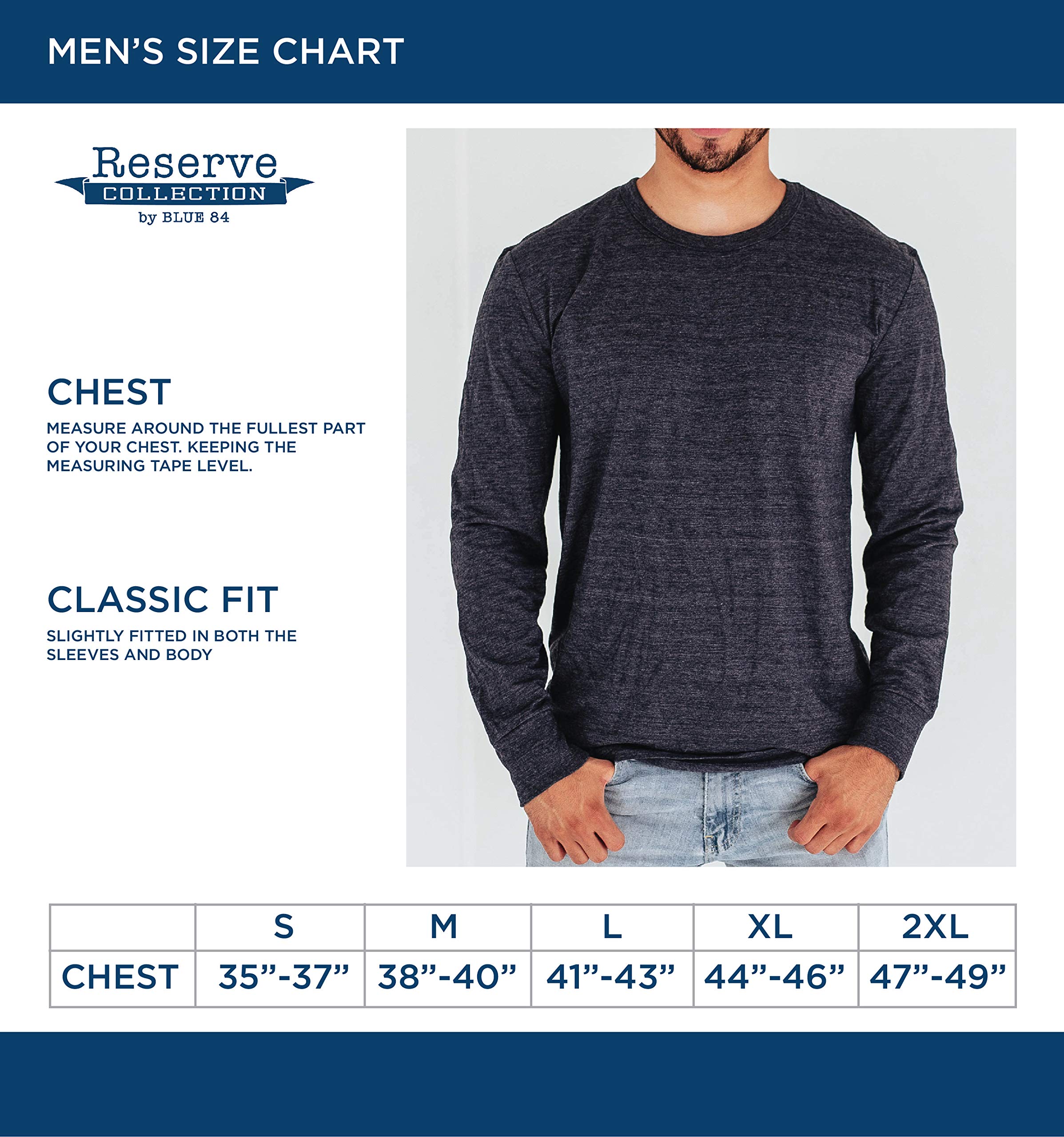 Vintage Tri-Blend Long Sleeve T-Shirt for Men - Soft Retro Style Cotton Tee - Casual Wear, Layering & Everyday Outfits