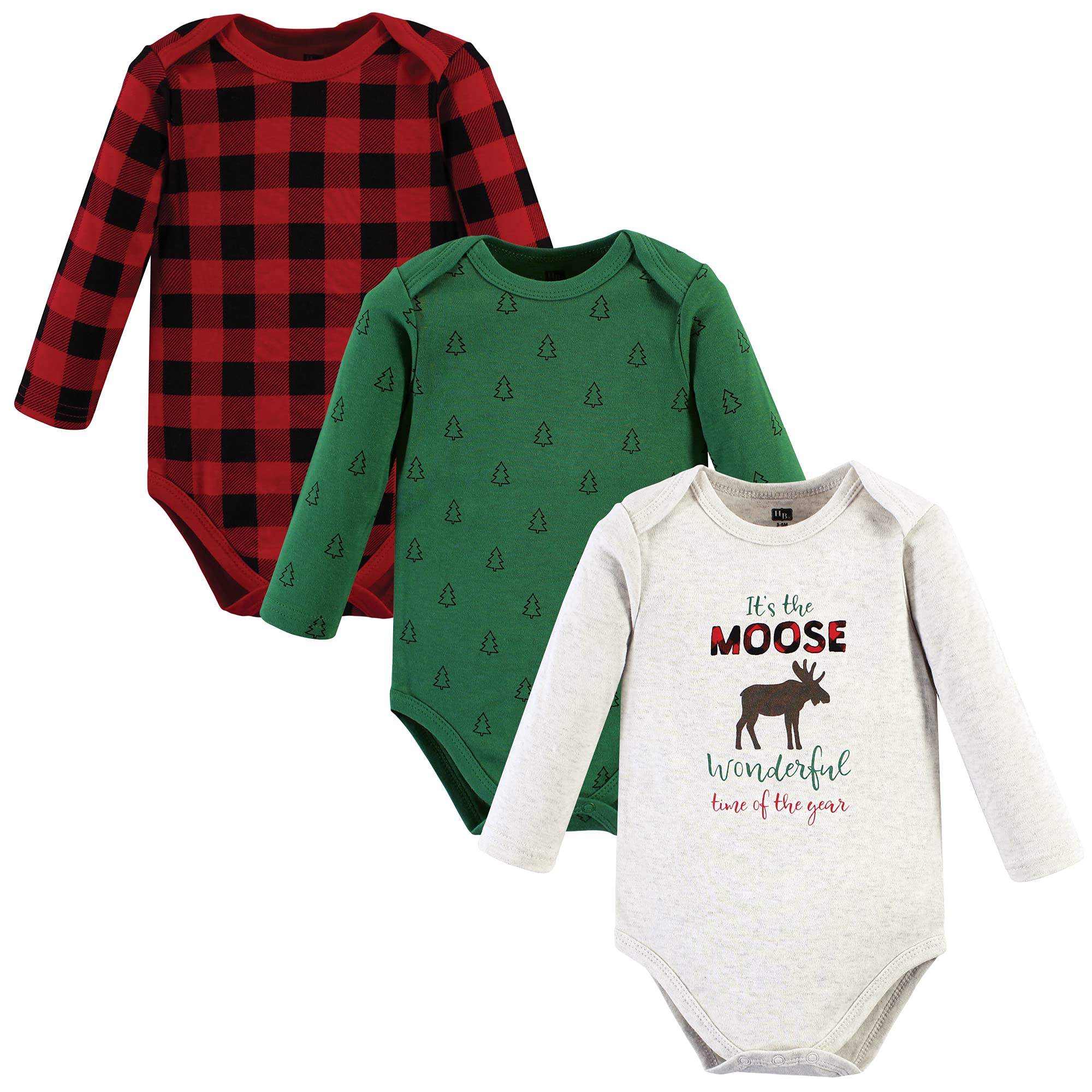 Hudson Baby Cotton Bodysuits - Unisex Long-Sleeve for Newborns & Infants