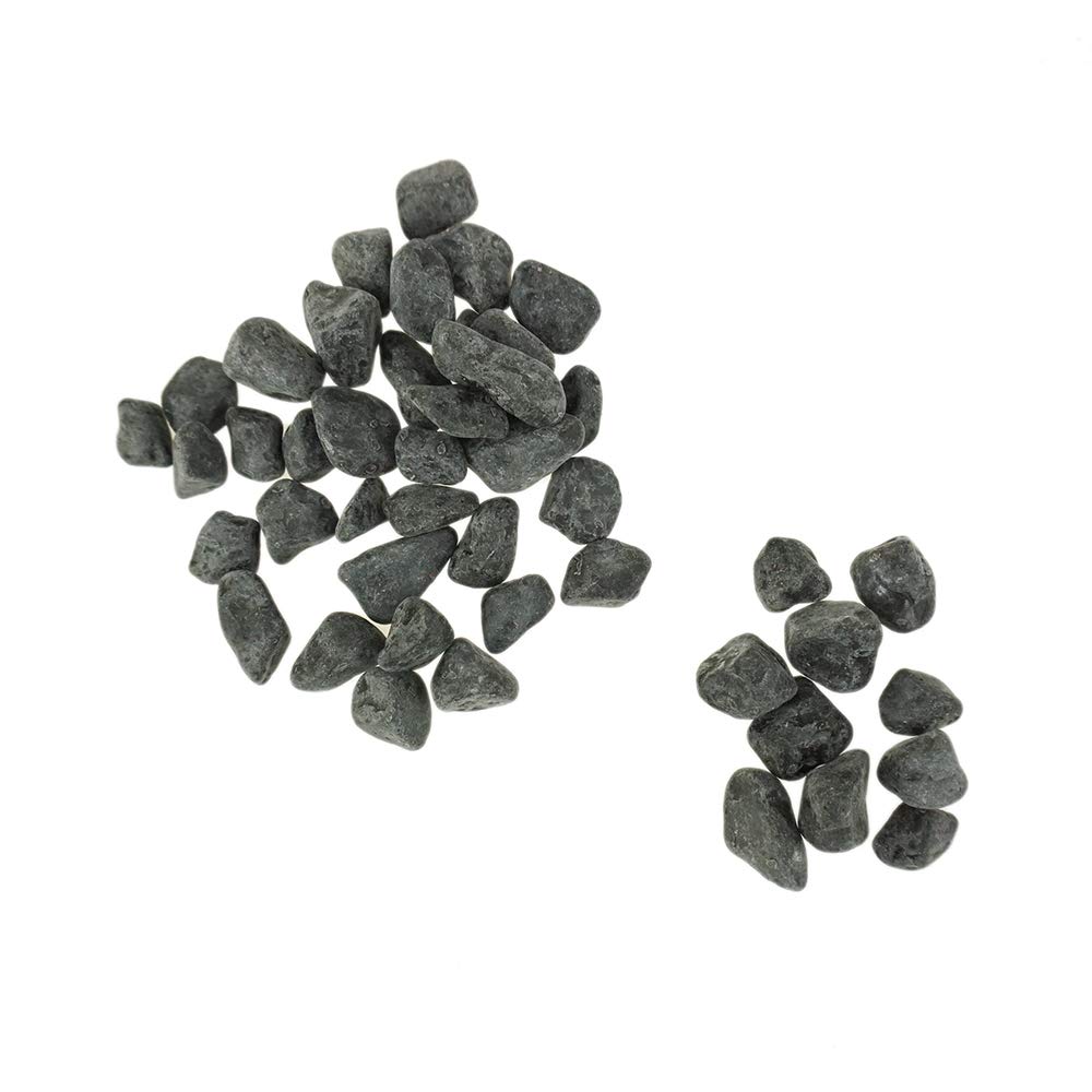 Homeford Black Rock Pebble Vase Fillers - 500g Natural Stones for Floral Arrangements, Centerpieces, Wedding Decor & Home Decoration