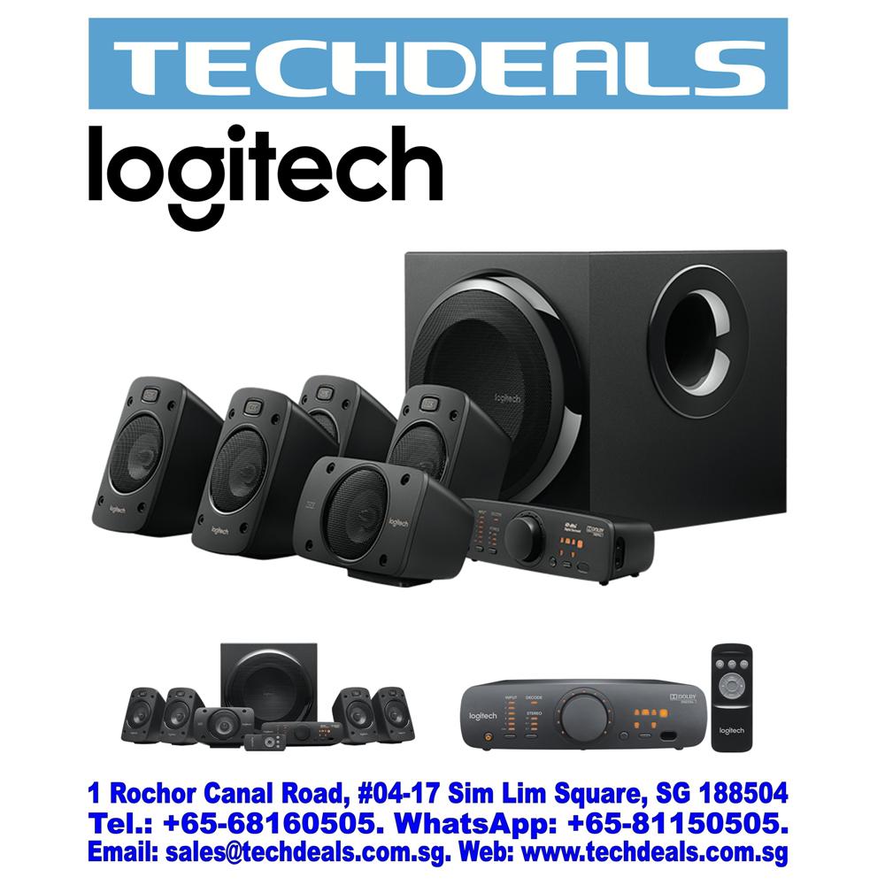 Logitech Z906 5.1 Surround Sound Speaker System - THX Certified, 500W Peak Power, 3D Sound for Home Theater, Gaming & Music (EU Version) | Perfect for Movie Nights, Gaming Sessions & Home Entertainment