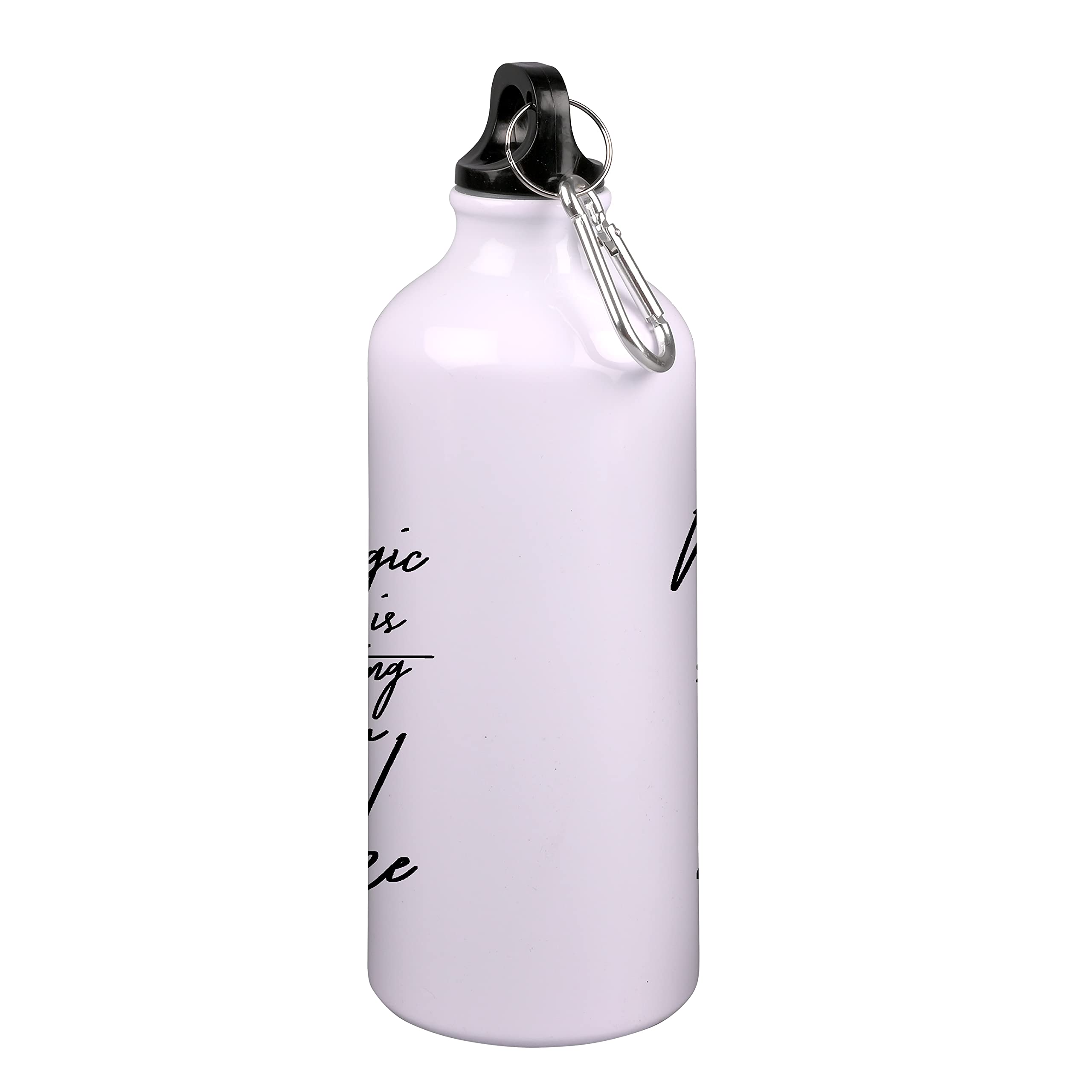 Magic Printed Sipper Water Bottle - 600ML Insulated Stainless Steel Sports Bottle for Gym, Running, Hiking, Yoga & Outdoor Activities | Leak Proof & Sweat Proof Design | Perfect for Workouts, Travel & Daily Hydration