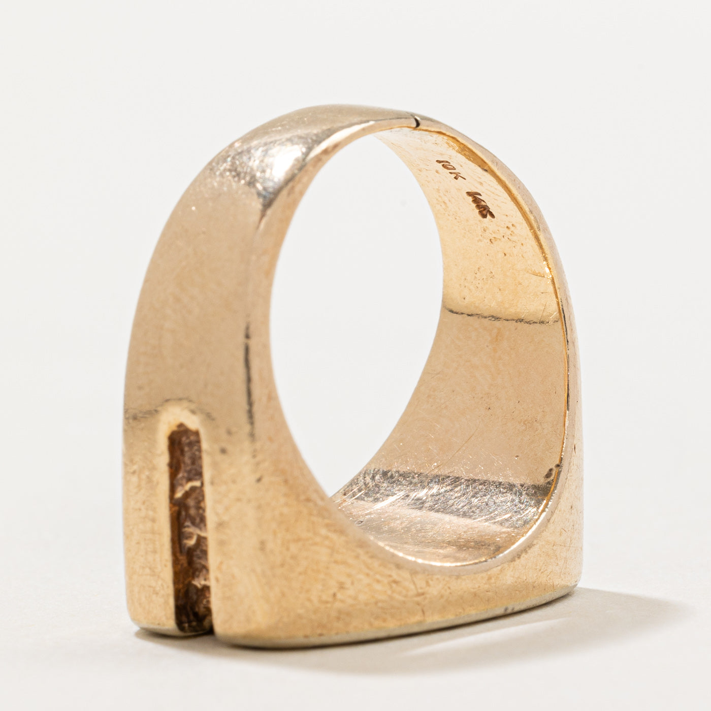 Exquisite 0.44ctw Gold Nugget & Diamond Cocktail Ring - Size 9 | Elegant Statement Jewelry for Evening Parties, Weddings & Special Occasions