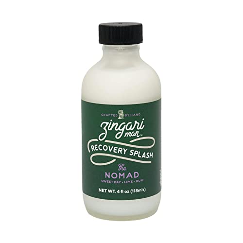 Zingari Man The Nomad Recovery Splash - Men's Post Shave Soothing Lotion with Hydrating Primer, Cologne & Oil Blend - Sensitive Skin Care for After Shaving, Moisturizer & Body Wash - Perfect for Daily Grooming & Travel Skincare Routine