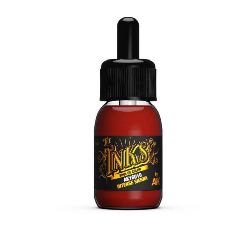 AK Interactive AK16026 The Inks Materials Set - Premium Model Painting Inks for Miniatures, Scale Models & Dioramas - Perfect for Warhammer, Gundam & Military Model Kits