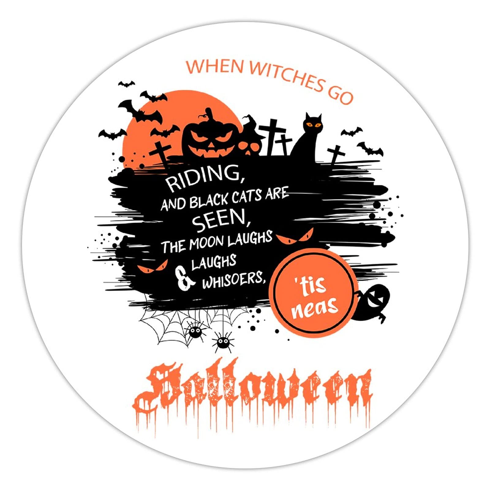 100 Pcs Halloween Stickers for Kids - Spooky Witch & Black Cat Stickers for Envelope Seals, Candy Bags, Party Decorations - Perfect for Halloween Crafts, Scrapbooking & Trick-or-Treat Favors