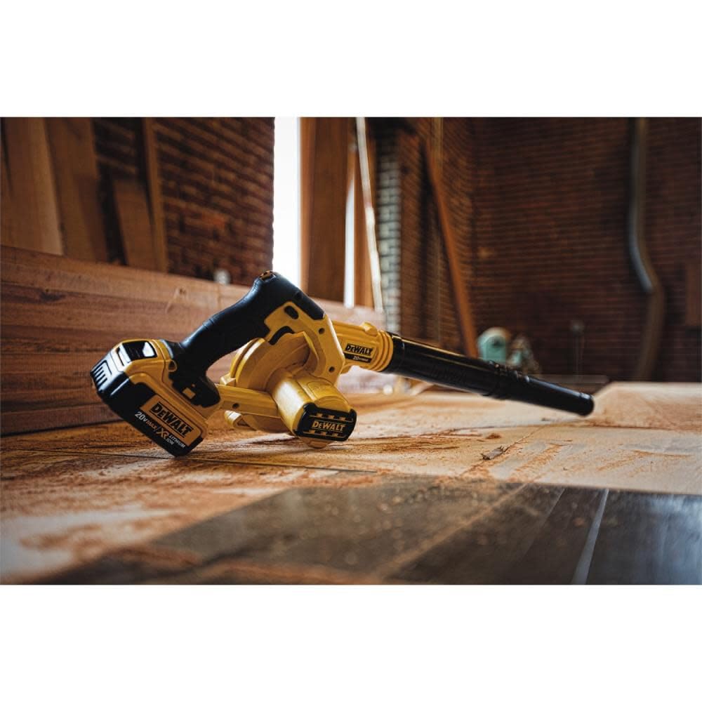 DEWALT DCE100B 20V MAX Cordless Leaf Blower - 100 CFM High Airflow, Variable Speed Control, Trigger Lock - Ideal for Yard Cleanup, Driveway Clearing, and Outdoor Maintenance (Bare Tool)