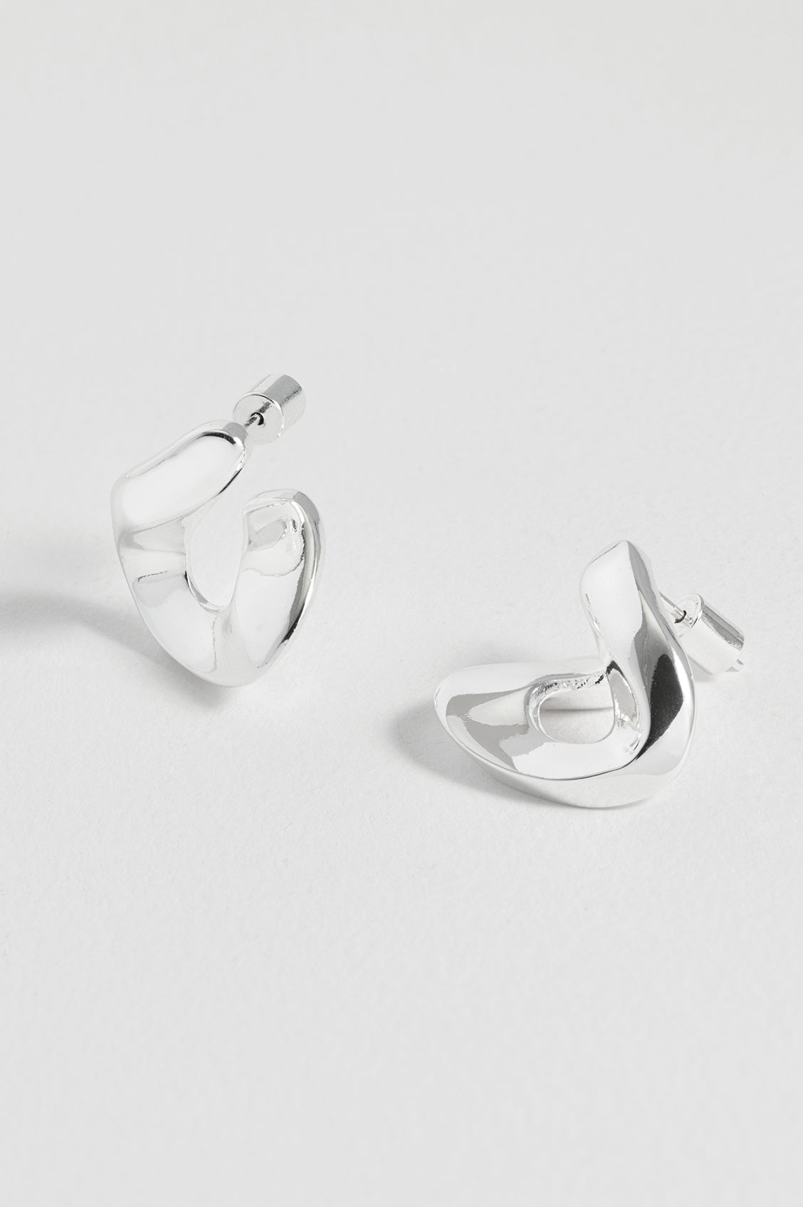 Elegant Sculptural Twist Hoop Earrings for Women - Gold & Silver Statement Jewelry - Perfect for Parties, Weddings & Everyday Wear