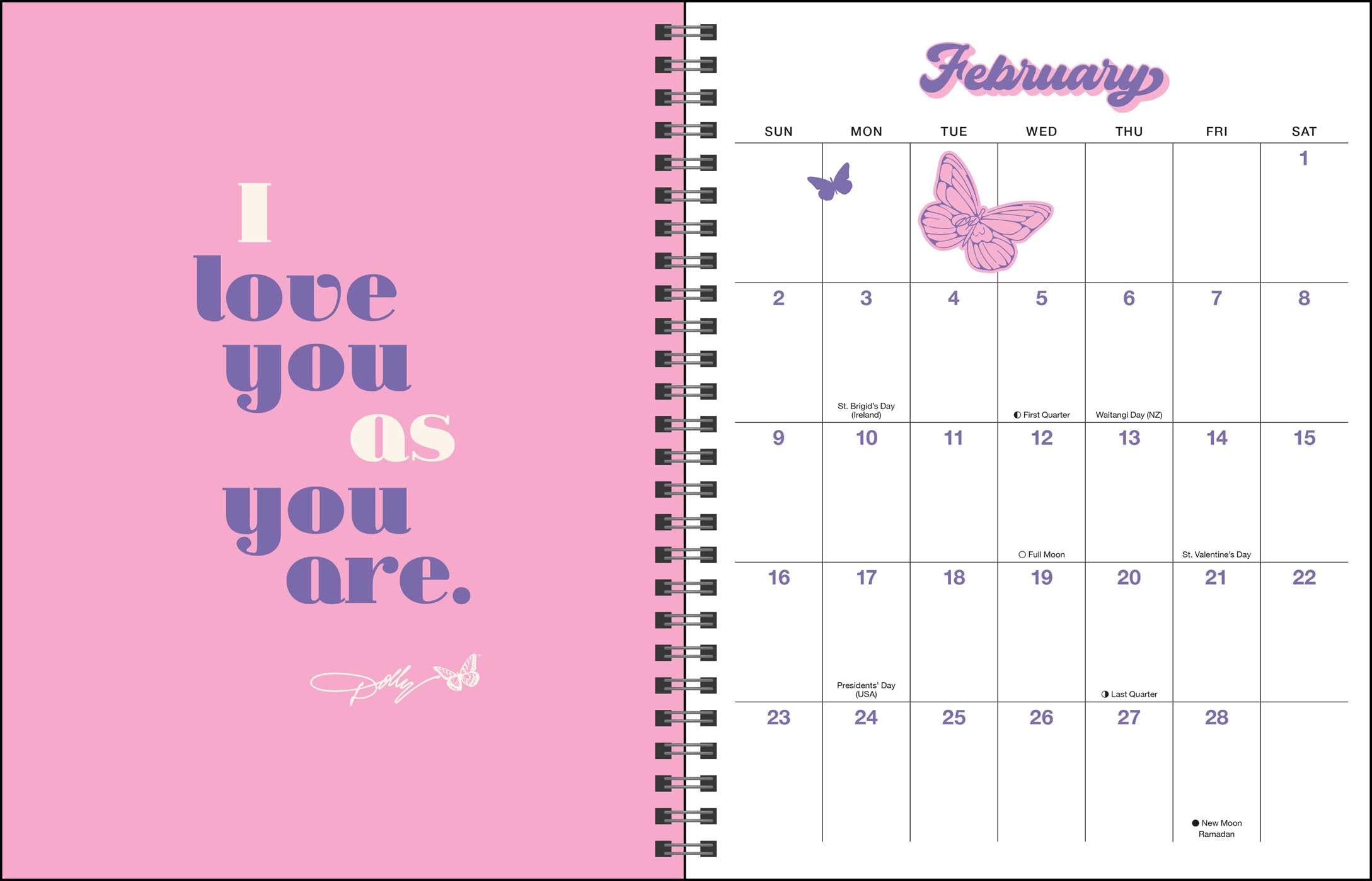 Dollyisms 2025 Softcover Monthly & Weekly Planner Calendar - Perfect for Organizing Schedules, Tracking Goals, and Daily Planning at Home, School, or Office