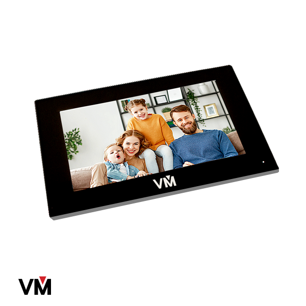 Videoman Home Intercom Monitor System - Wireless Video Door Phone with HD Camera, Night Vision & 2-Way Audio - Black | Perfect for Apartments, Offices & Gated Communities