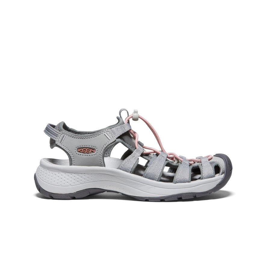 Women's Astoria West Sandal - Comfortable Summer Sandals for Women, Grey Coral Beach Walking Shoes | Perfect for Vacation, Beach, Casual Outings