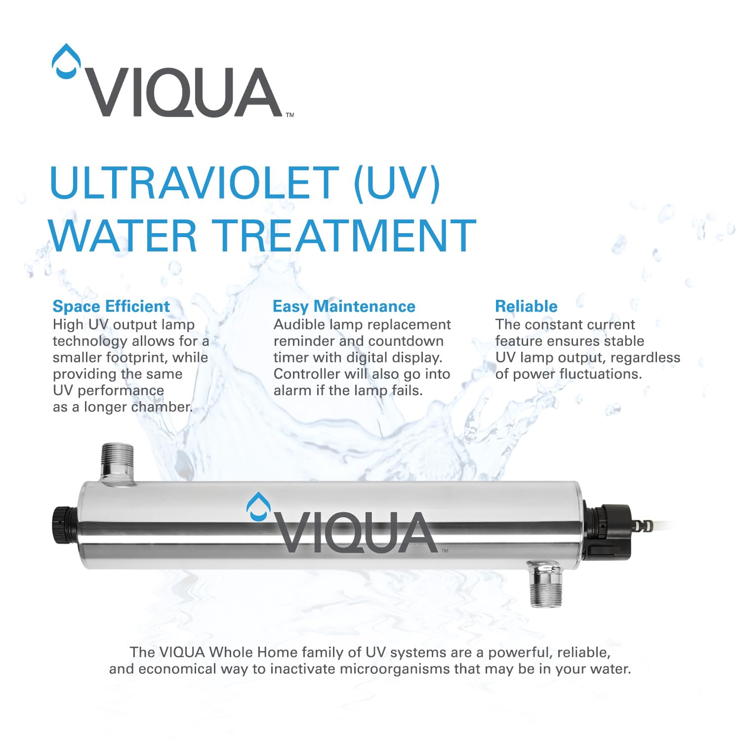 VIQUA 602976 Quartz Sleeve Replacement for UV Lamp 602856 - Perfect for Water Purification Systems & Home UV Sterilizers