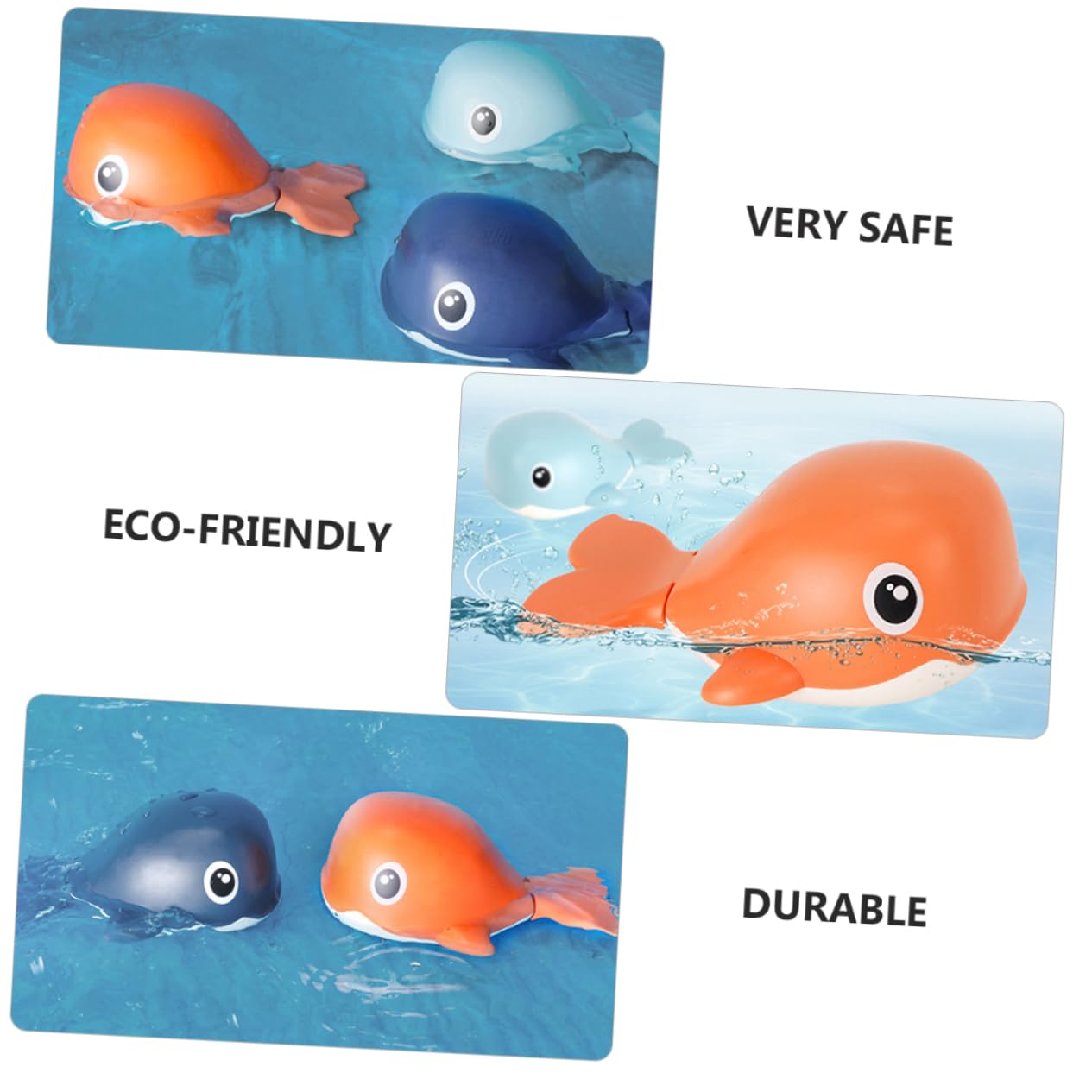 DRESSOOS 2-Pack Wind-Up Bath Toys for Kids - Fun Swimming Duck & Floating Animal Play Set - Safe Plastic Bathtub Toys for Toddlers & Children - Perfect for Bath Time Fun & Water Play Activities