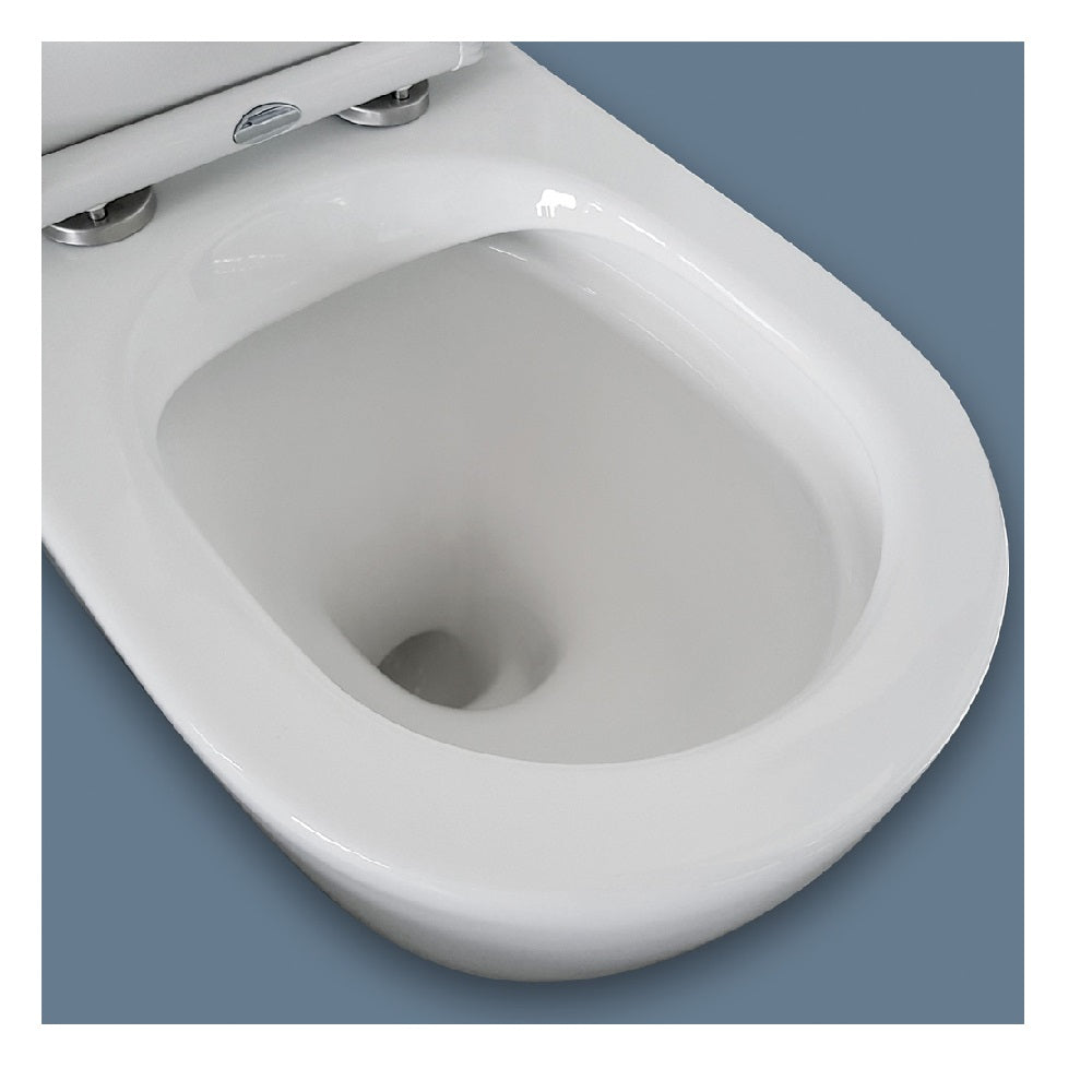Fienza K014B Isabella S Trap 160-230mm White Toilet Suite - Modern Bathroom Upgrade for Home & Commercial Use