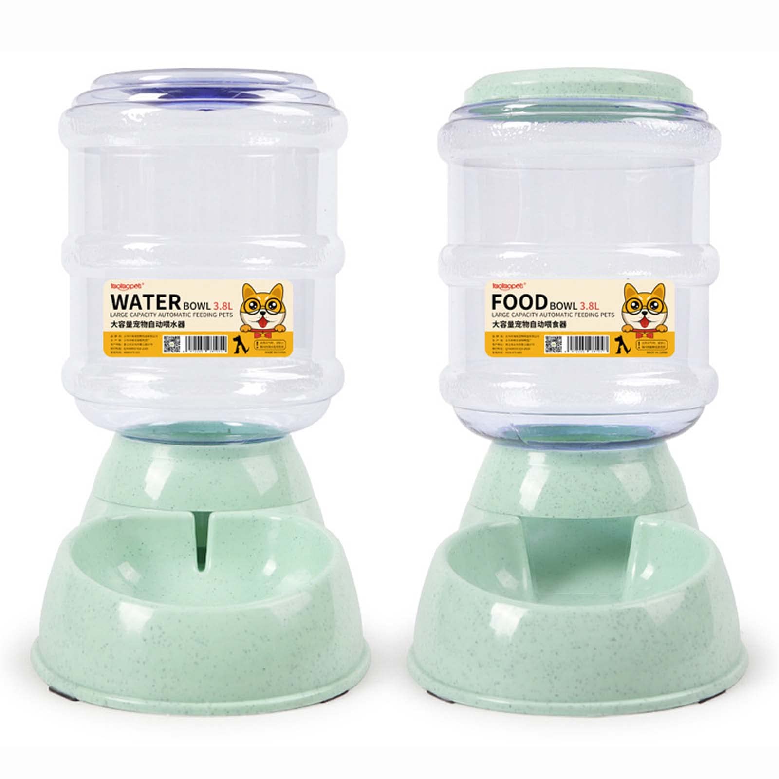 Automatic Pet Feeder and Water Dispenser for Dogs & Cats - Gravity Refill Self-Feeding System for Small to Medium Pets | Perfect for Home, Travel & Busy Pet Owners