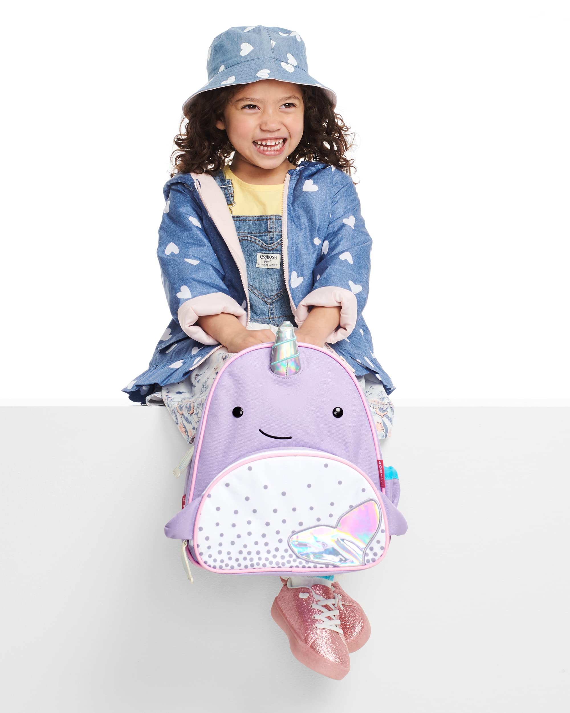 Skip Hop Zoo Little Kid Backpack - Cute Animal-Themed Backpack for Toddlers & Preschoolers - Perfect for School, Daycare, Travel & Outdoor Adventures