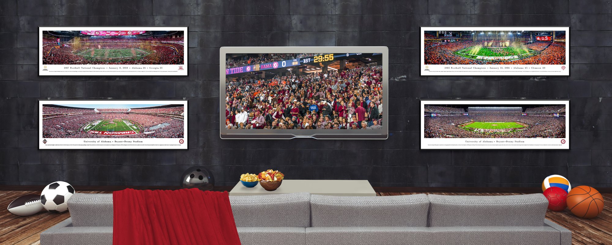 Michigan Basketball Posters & Framed Wall Art - College Sports Decor by Blakeway Panoramas - Perfect for Dorm Rooms, Game Day Decor & Fan Cave Displays