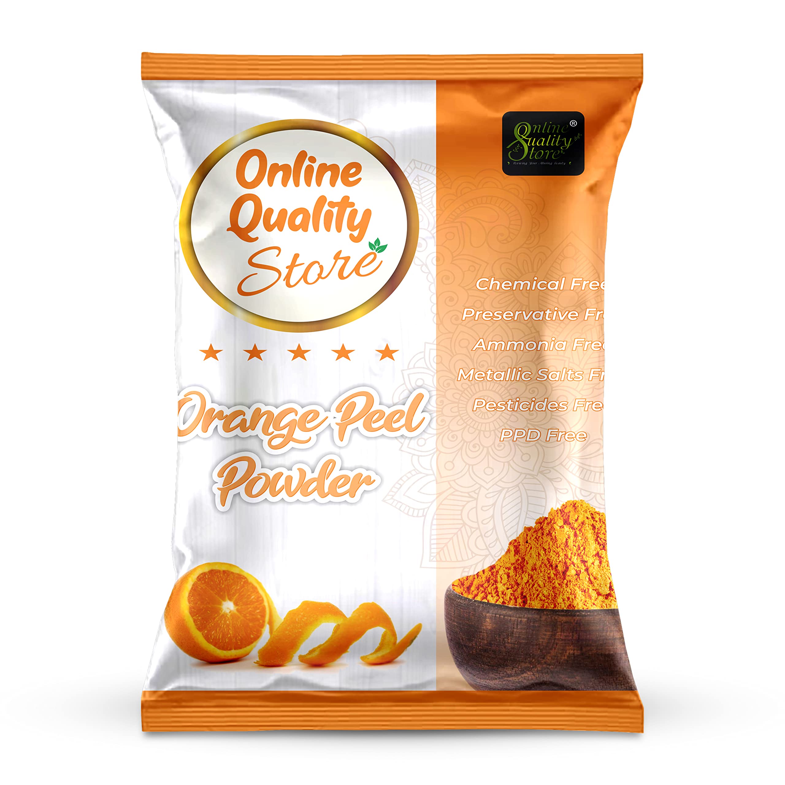 Organic Multani Mitti, Chandan Powder, Orange Peel Powder, Neem Powder & Rose Powder for Face, Body, Skin & Hair – 400g | Free Pure Rose Water | Natural Sandalwood & Santra Chilka Powder | Best for DIY Beauty, Ayurvedic Skincare & Hair Care
