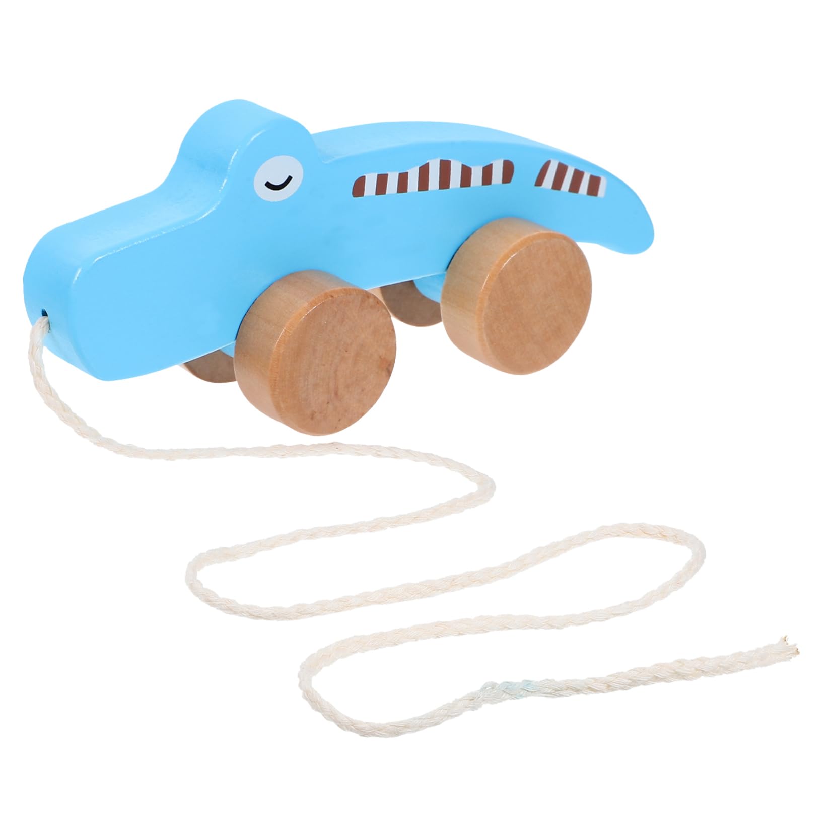 **Wooden Baby Stroller Toy - Pull & Go Toddler Car, Creative Drag Toy for Kids, Educational Wooden Trailer for Parent-Child Playtime - Perfect for Indoor & Outdoor Fun**