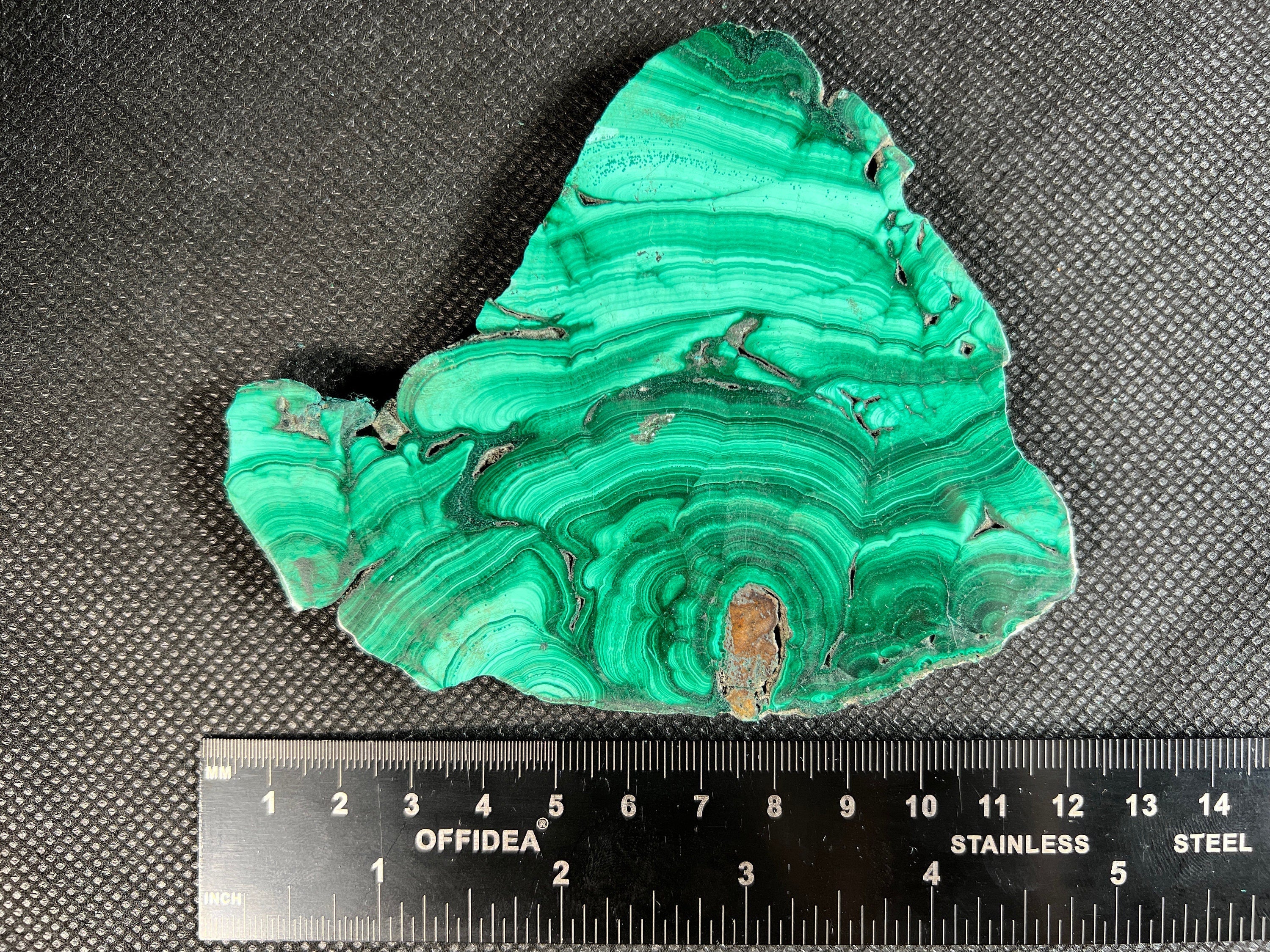 Natural Green Malachite Crystal Slab - Premium Stone for Jewelry Making, Unique Spiritual Gift, Home Decor & Healing Crystal (50432) | Perfect for Meditation, Energy Work & Feng Shui Decorations