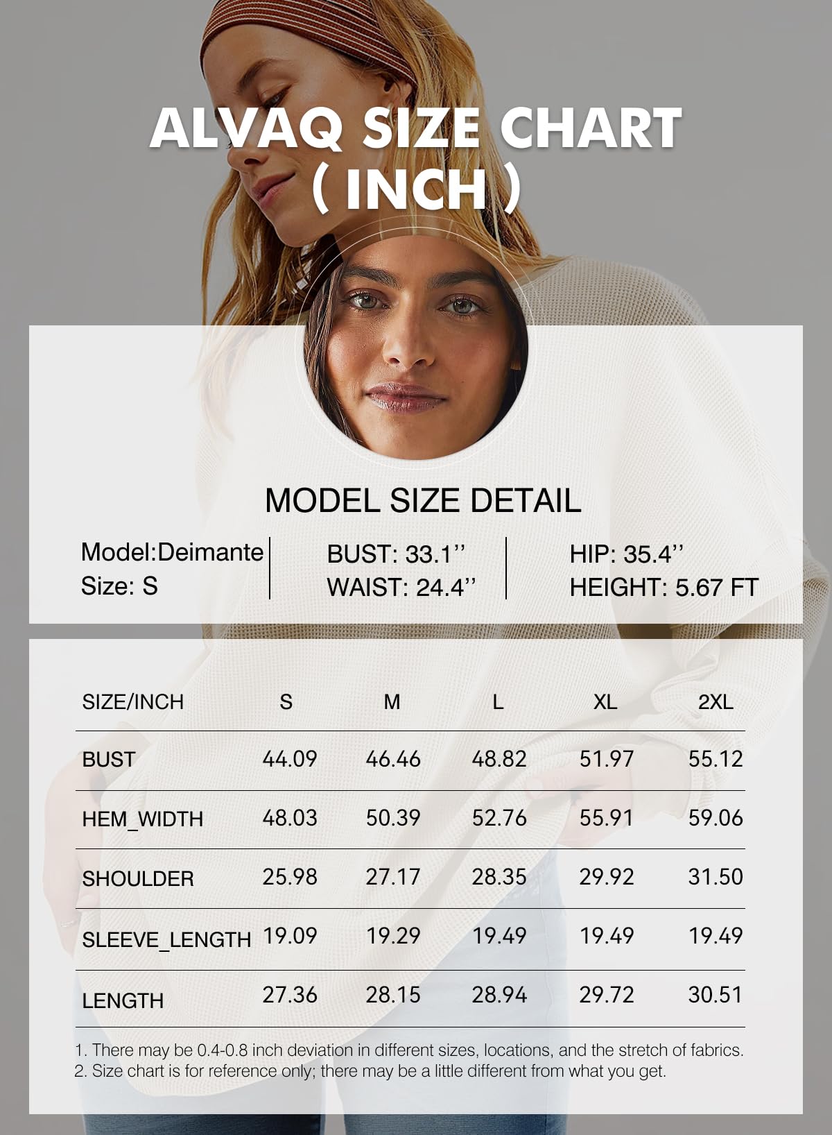 AlvaQ Women's Oversized Sweatshirt 2024 - Soft Waffle Knit Pullover, Long Sleeve Crewneck Jumper for Casual Wear | Cozy Fall Outfits, Lounge Wear & Street Style Fashion