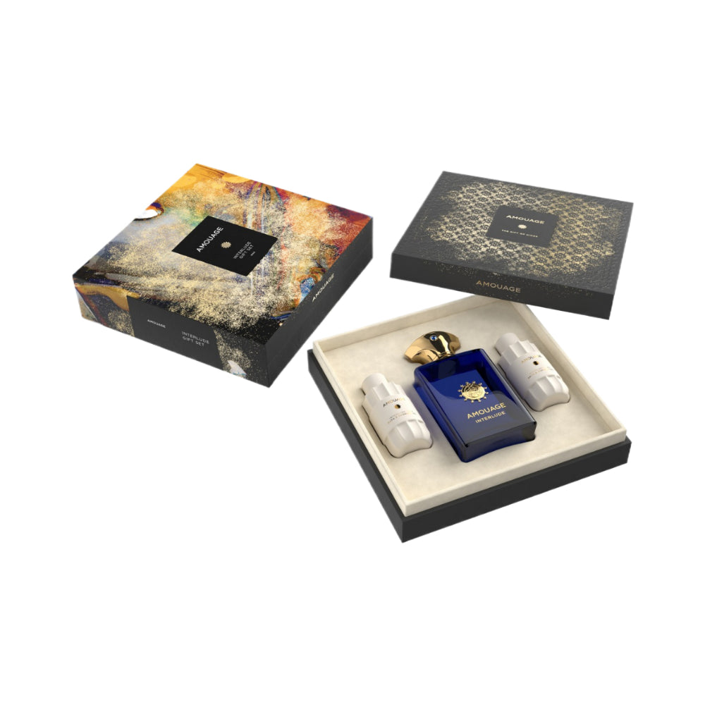Interlude Man 3 Piece Eau de Parfum Gift Set - 100ml Luxury Cologne for Men - Perfect for Date Night, Special Occasions & Daily Wear