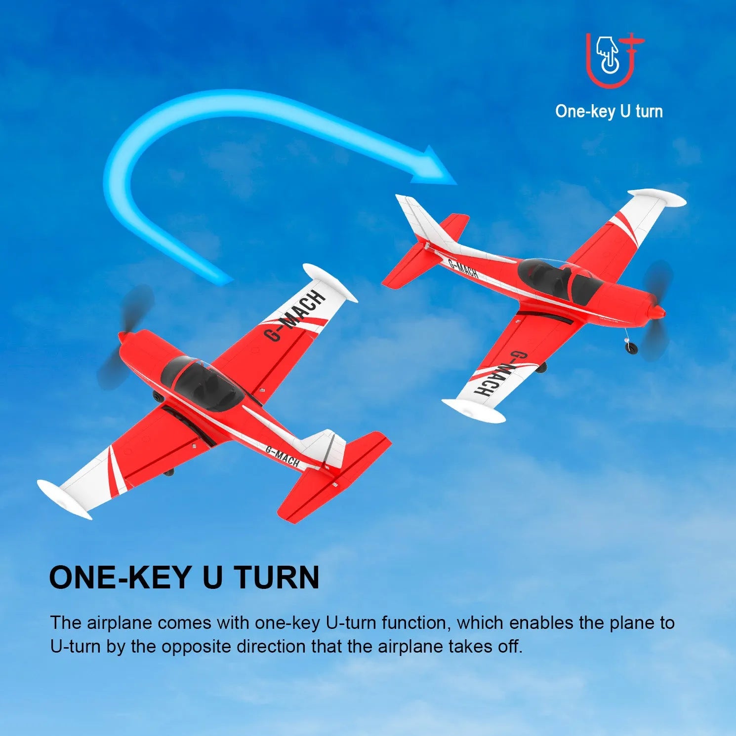 TOP RC HOBBY SF260 Mini Airplane - 450MM Wingspan, 6-Axis Gyro, One-Key Takeoff - Perfect for Beginners & Outdoor RC Flying Enthusiasts